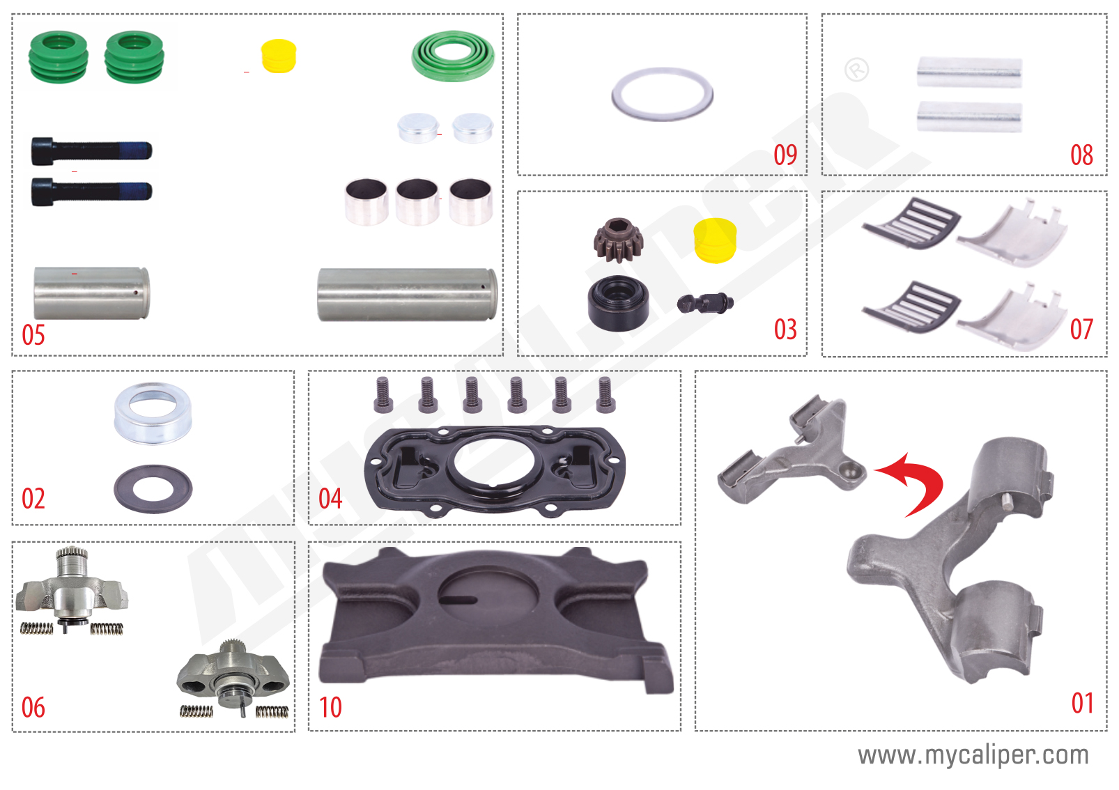 Caliper Repair Kit (Right)