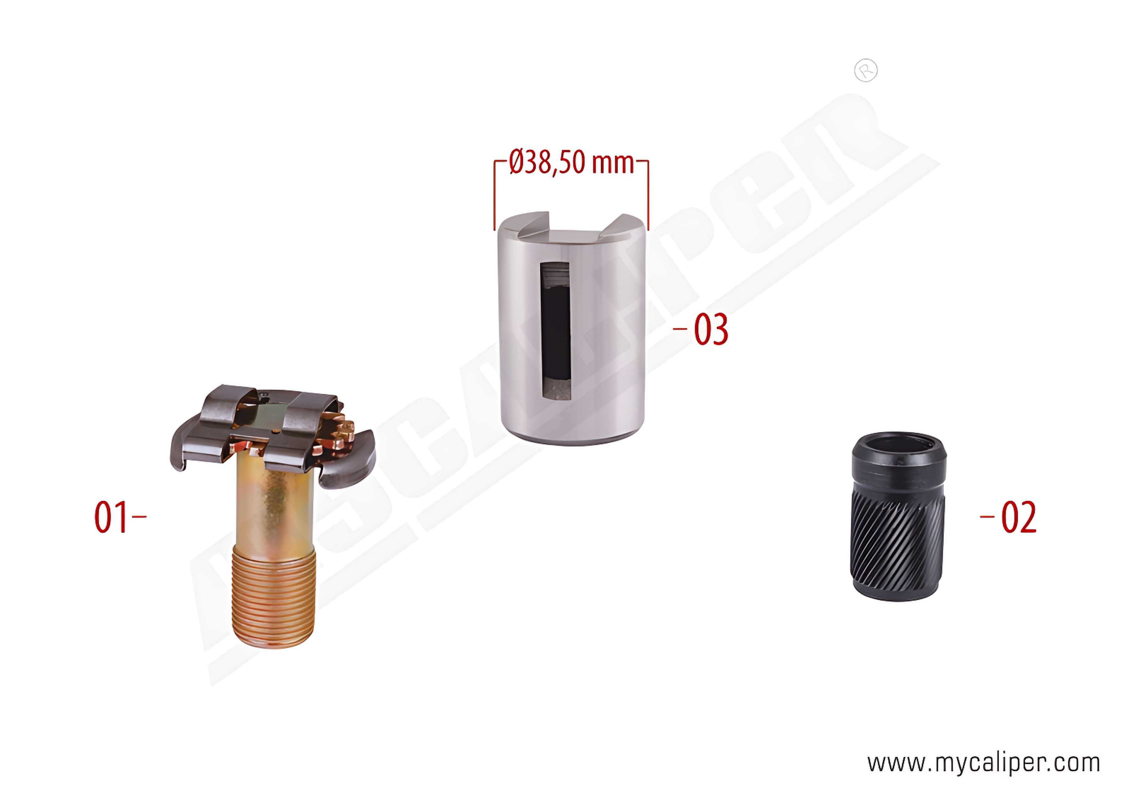 Brake Adjusting Bolt & Bush (Thick Teeth - New Type) 