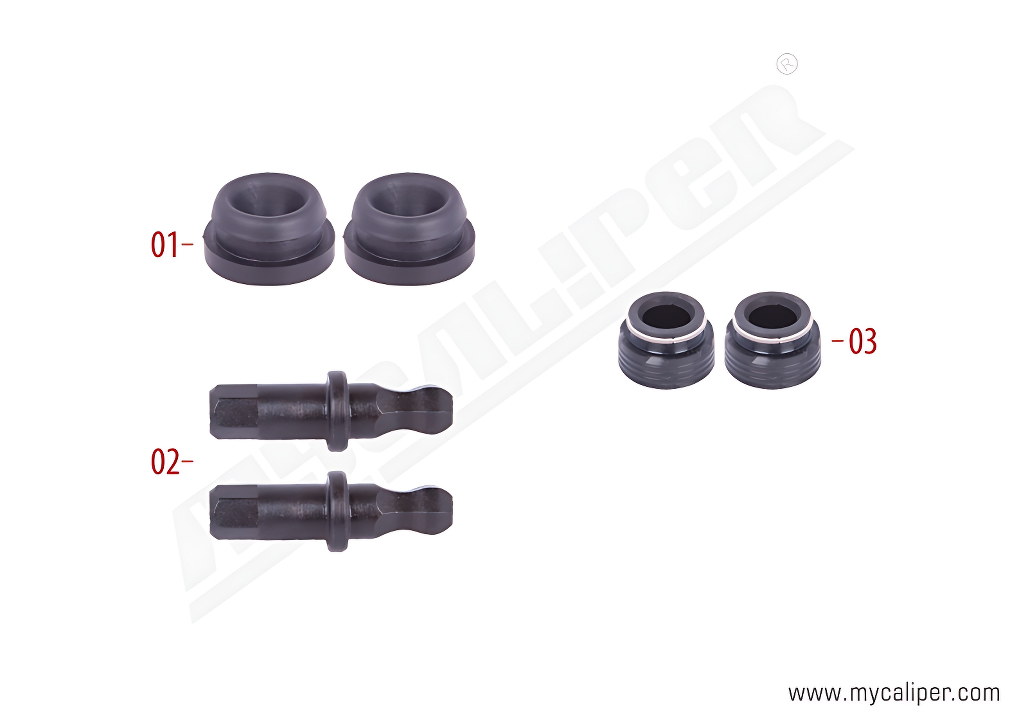 Caliper Adjuster Bolts & Seals Repair Kit
