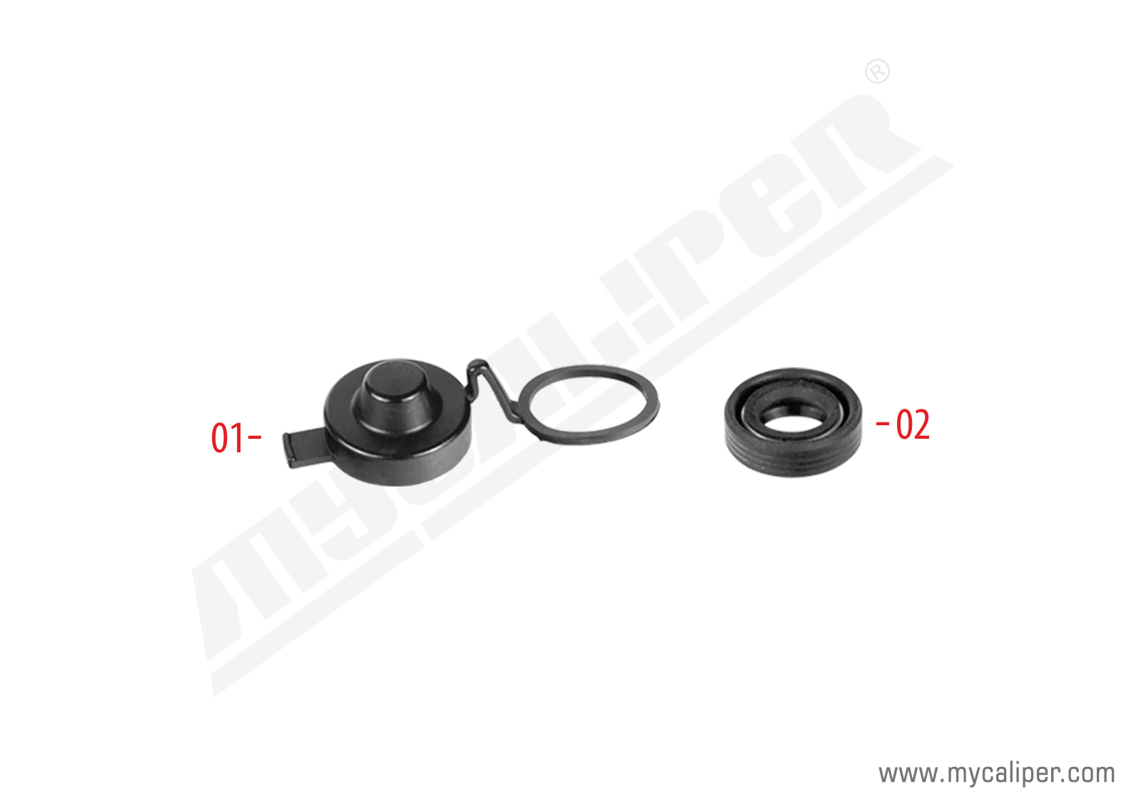 Caliper Adjusting Mechanism Cap Kit