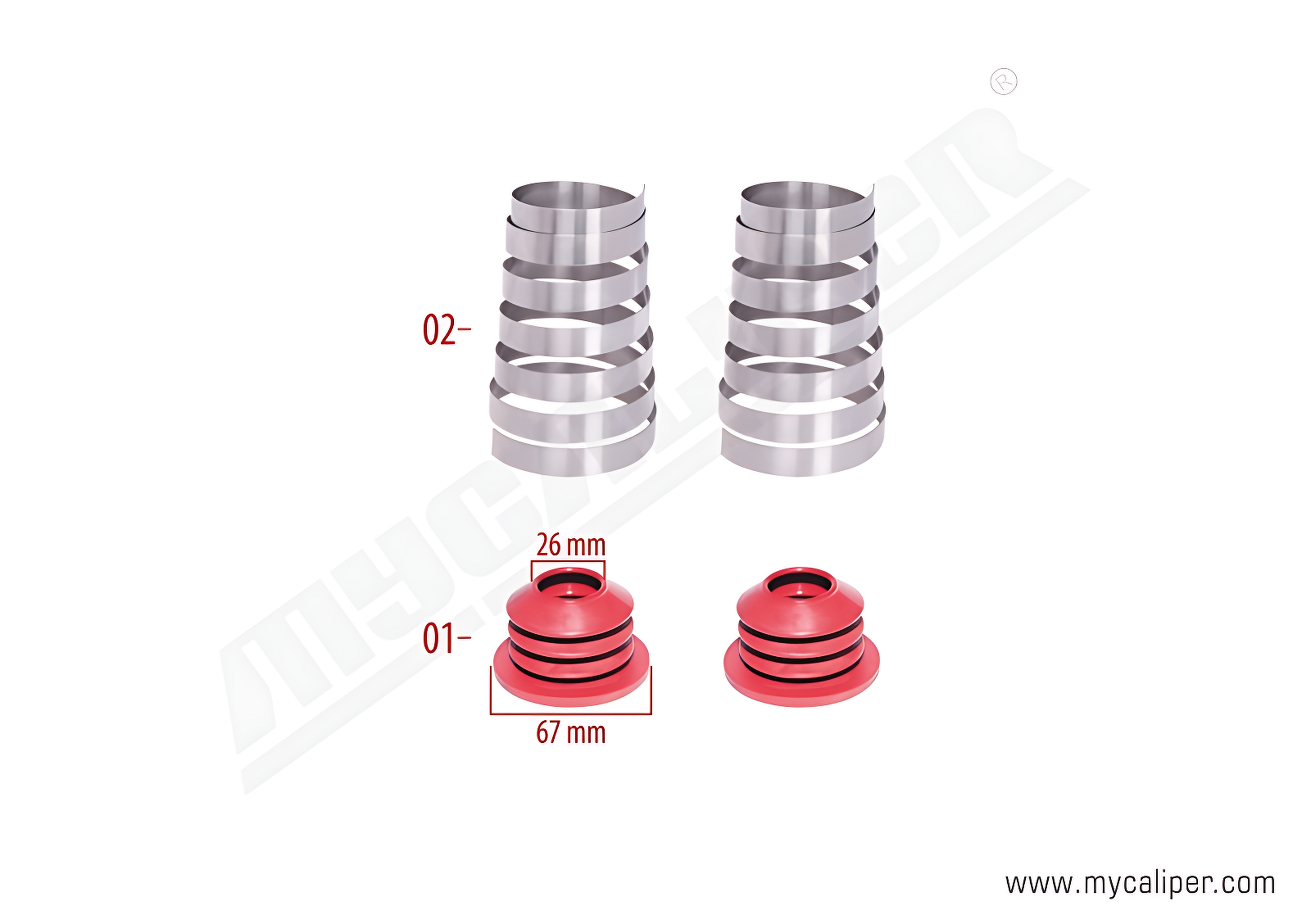 Caliper Boot & Spring Repair Kit 