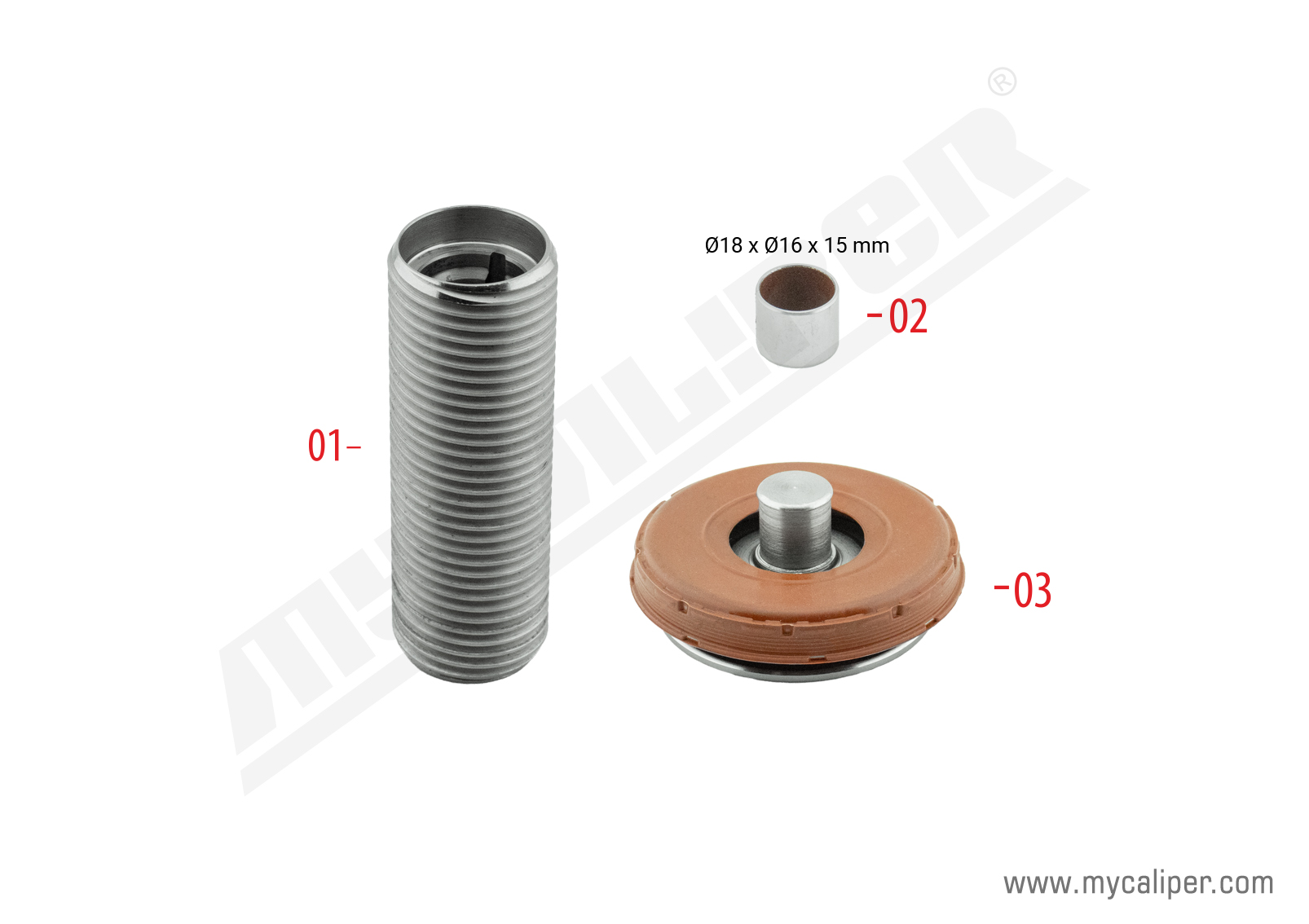 Caliper Calibration Bolt & Tappet Kit