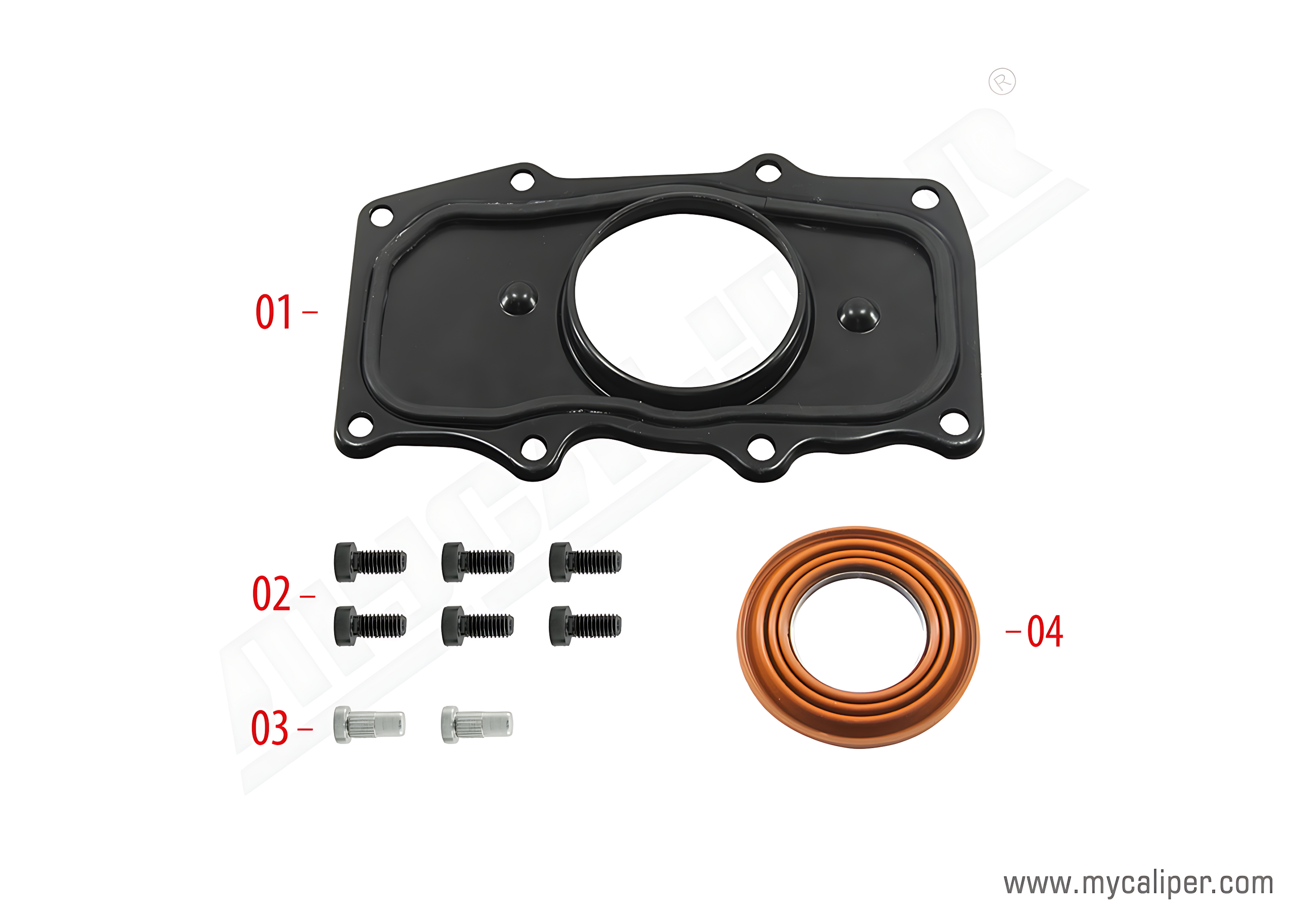 Caliper Cover Repair Kit (Right)