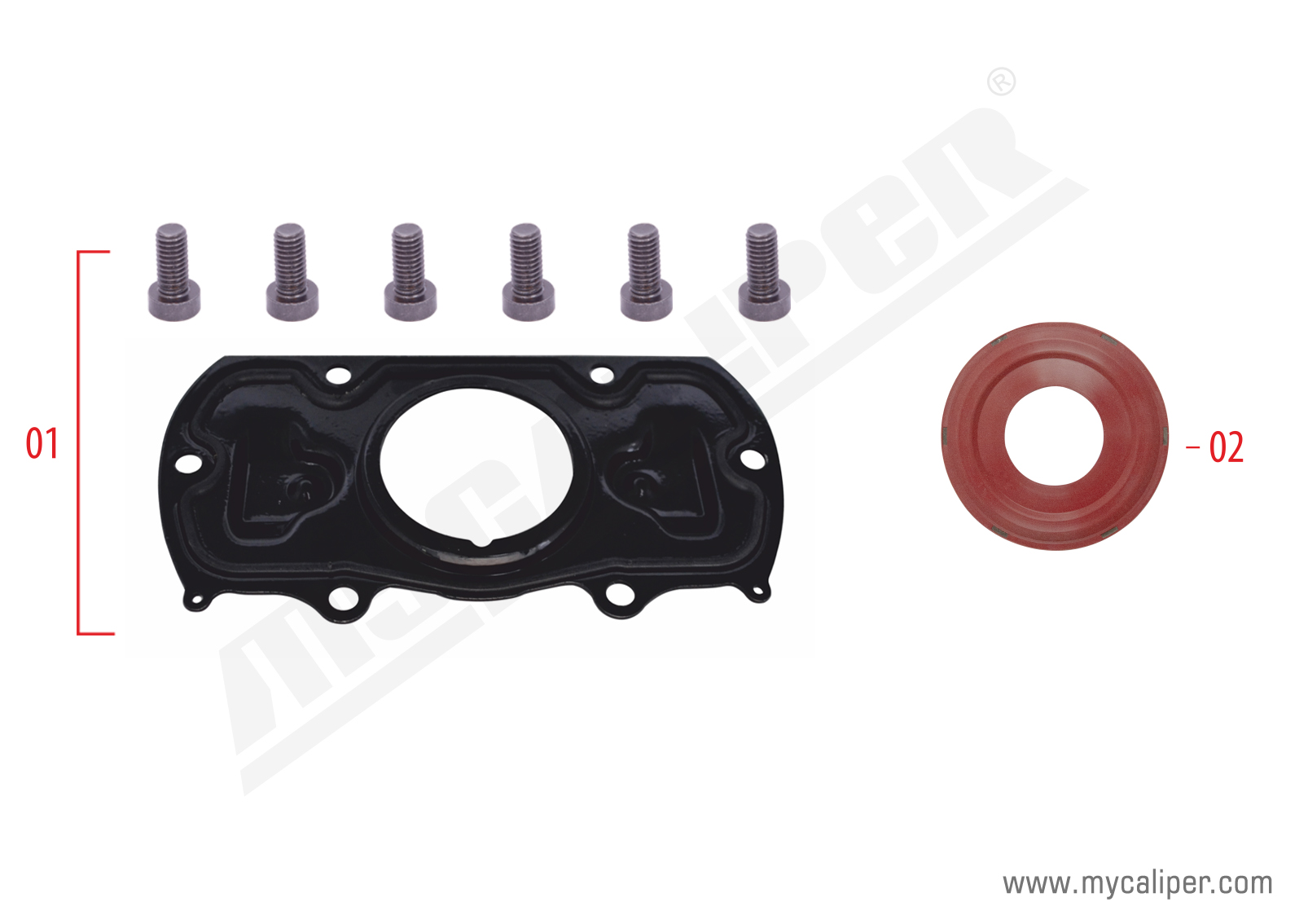 Caliper Metal Cover Set