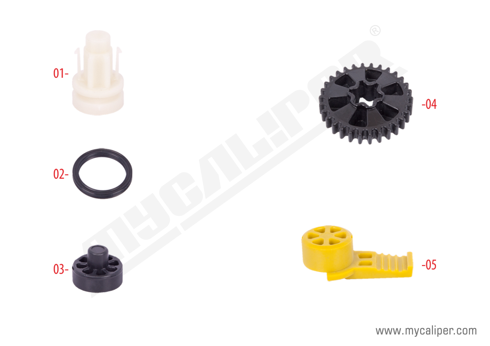 Caliper Plastic Cap Kit
