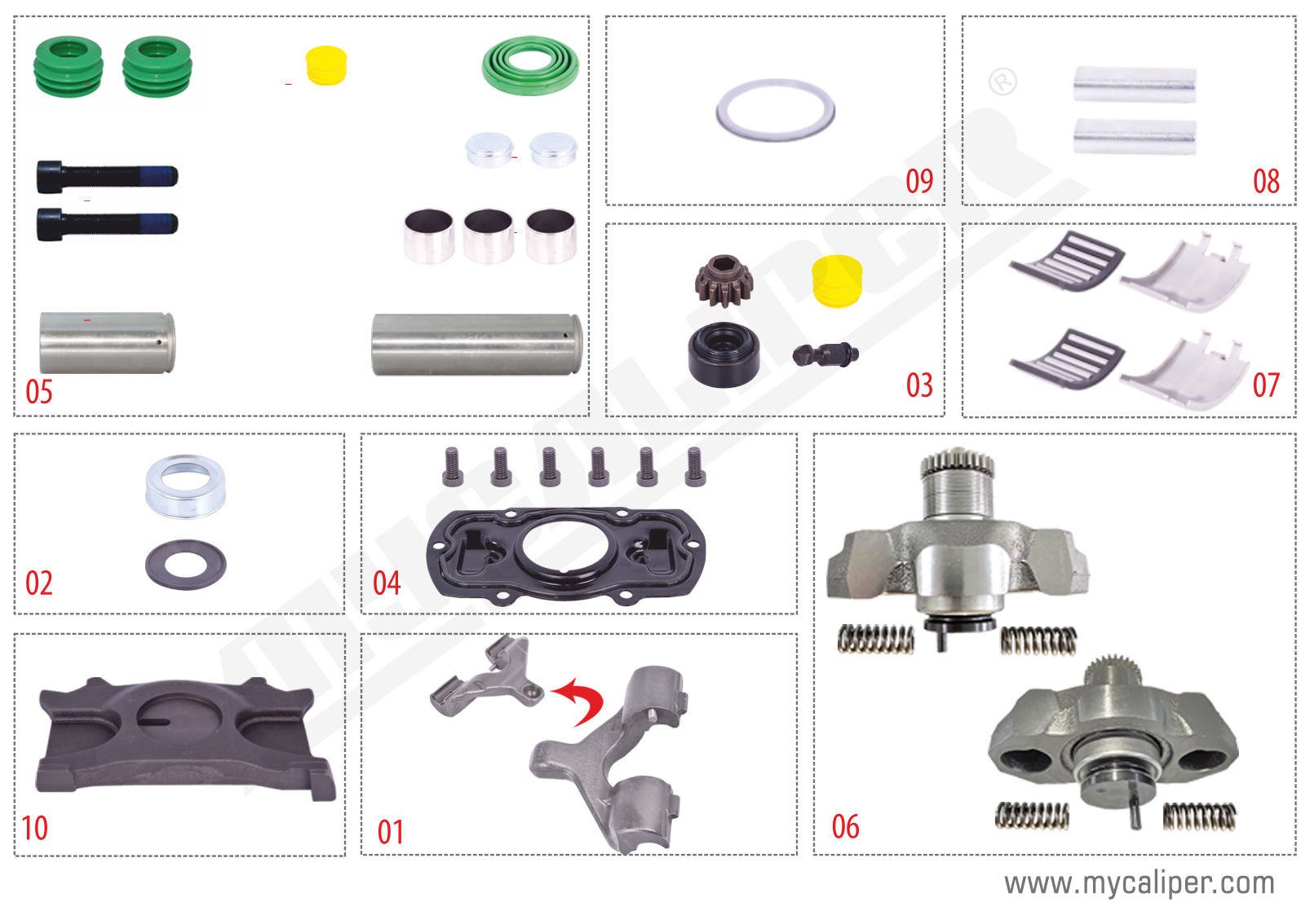 Caliper Repair Kit (Right)