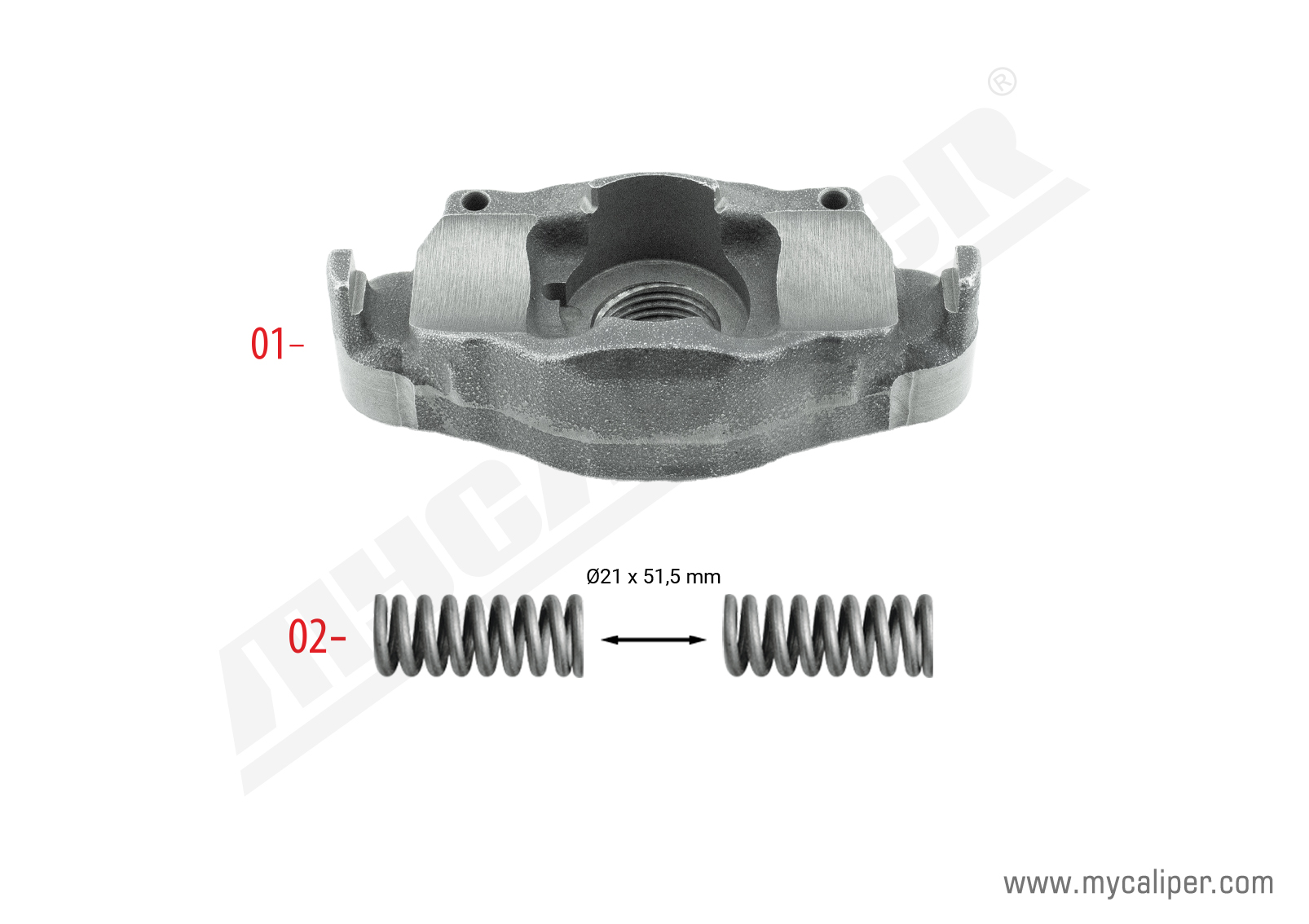 Caliper Shaft Housing Kit