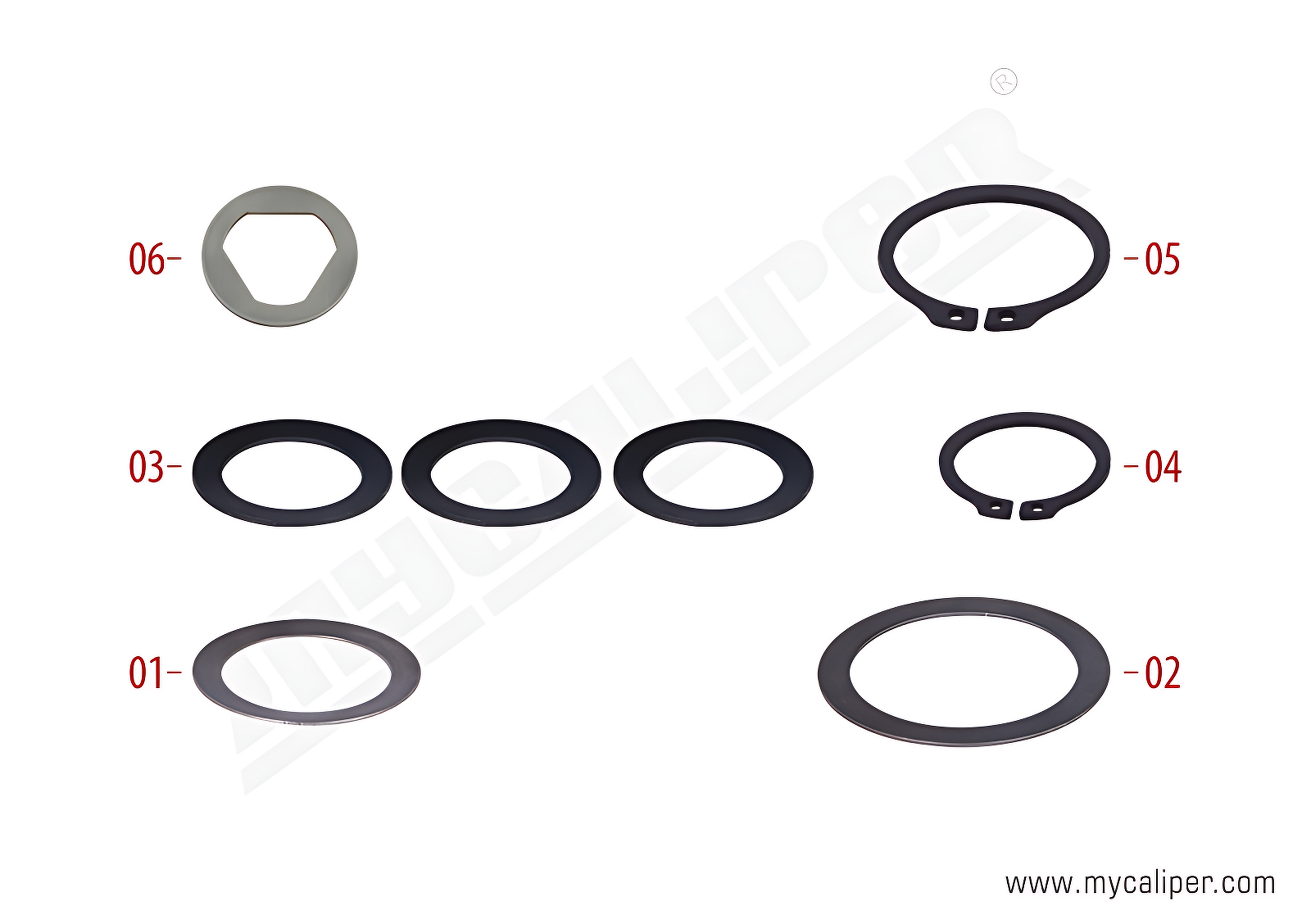 Caliper Washer & Circlip Repair Kit