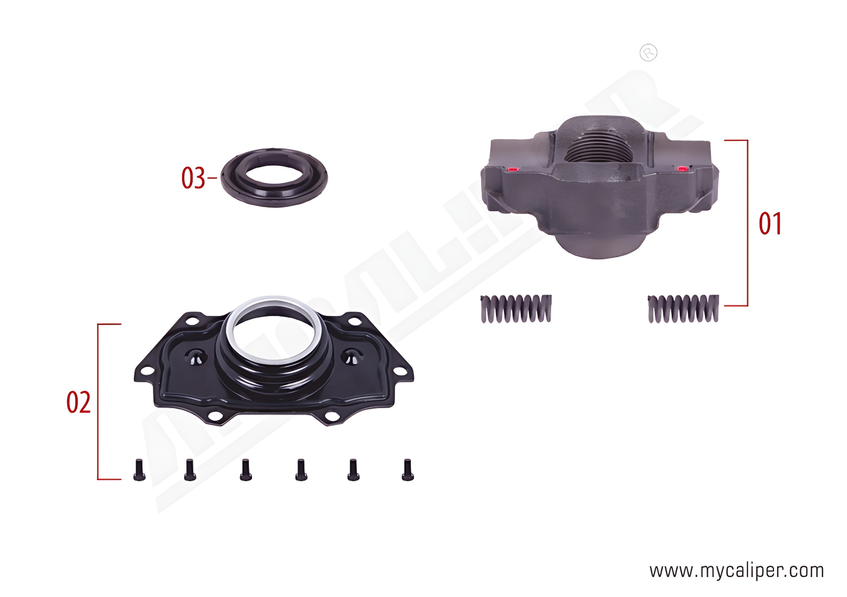 Caliper Bridge Assembly Repair Kit