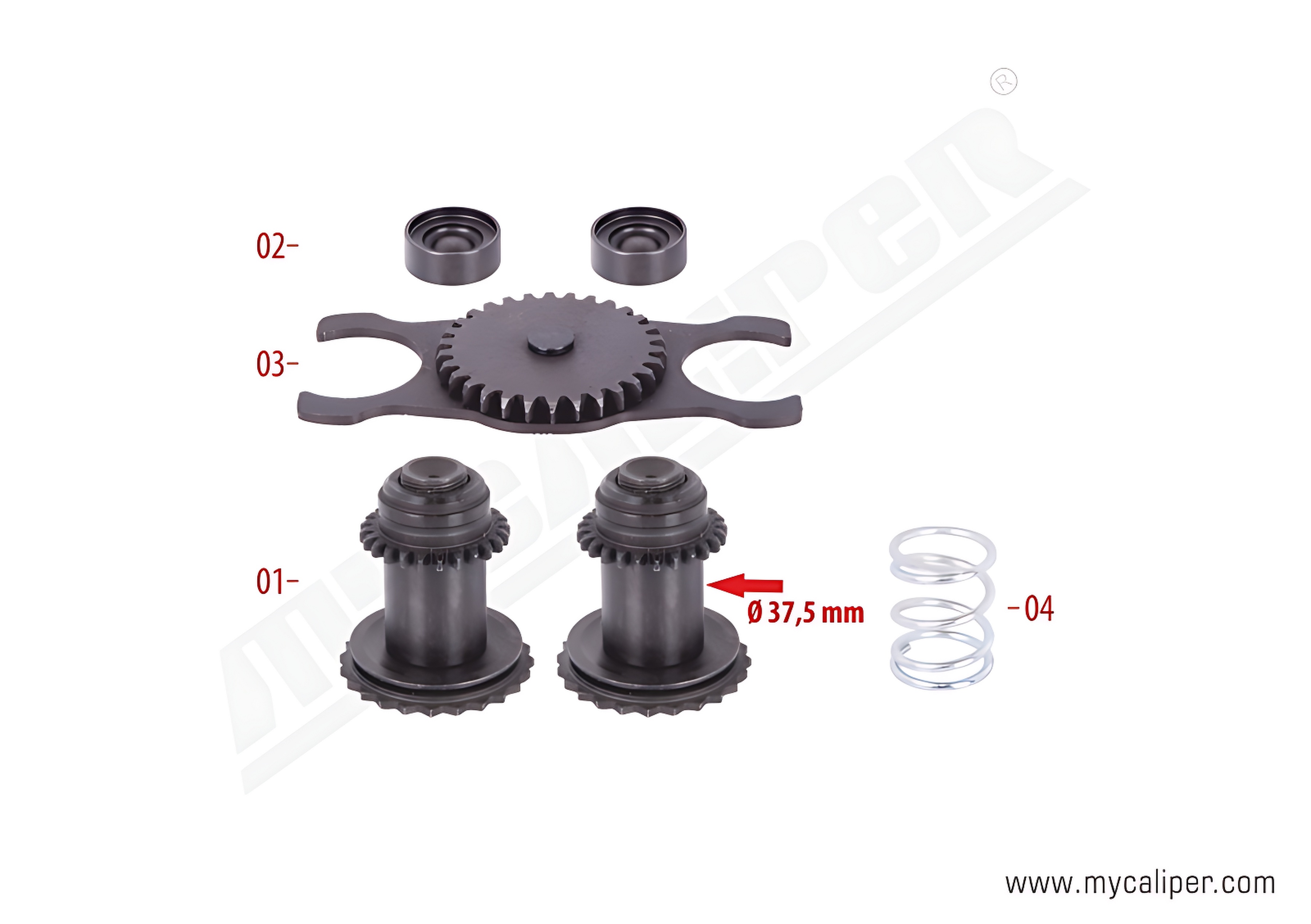 Caliper Adjusting Mechanism (Left) 