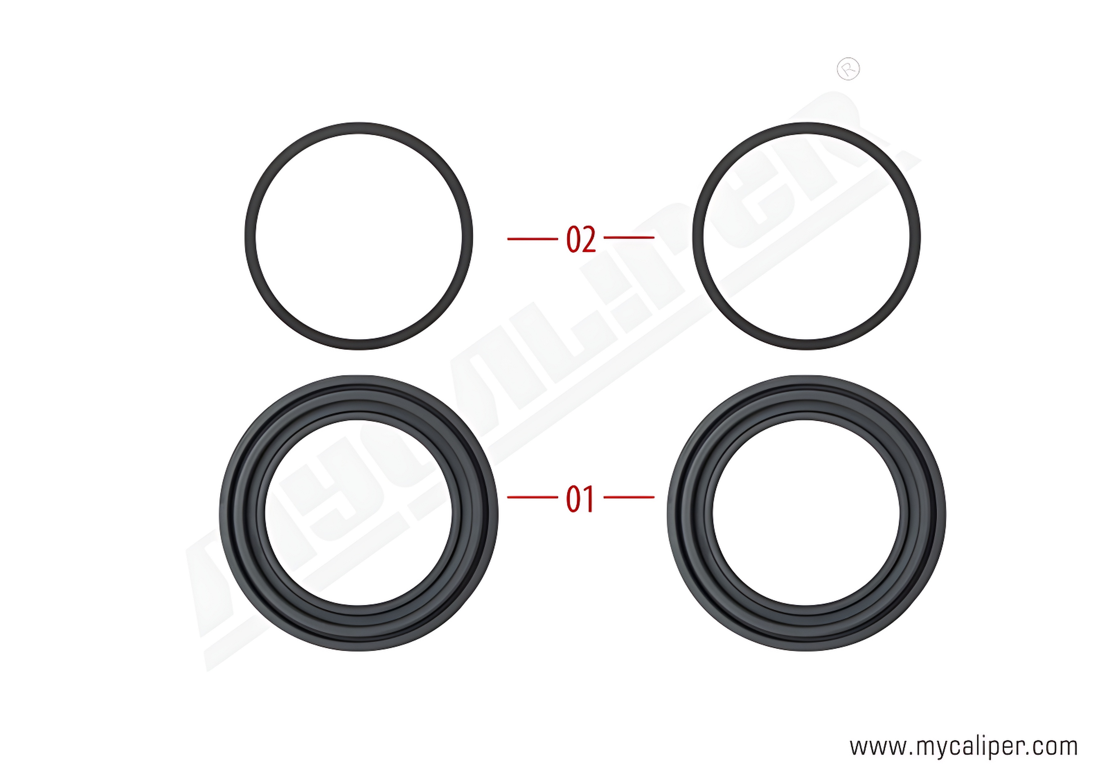 Operating Seals (52 mm piston) 