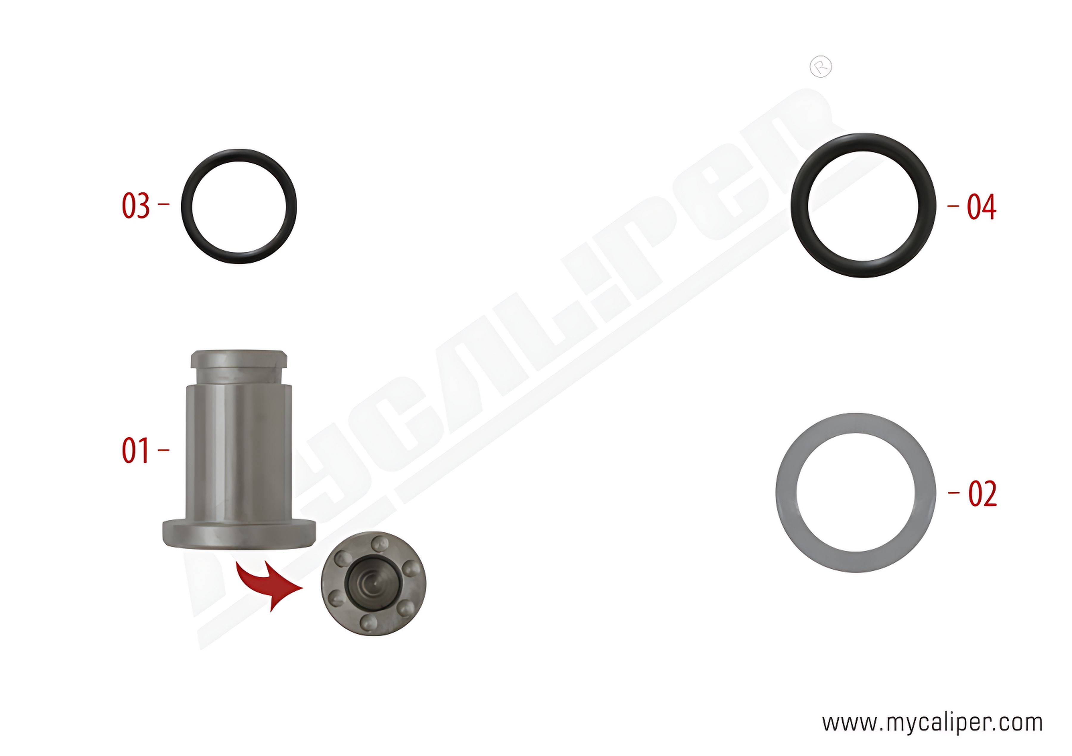 Caliper Wedge Repair Kit 